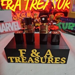 Vtg 2 CHANEL No. 5 (EMPTY) 1 Splash & 1 Spray Bottle Lipstick Style Refillable